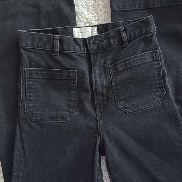 Jeanerica flared black jeans -size 24 - black - Picture 5 of 6